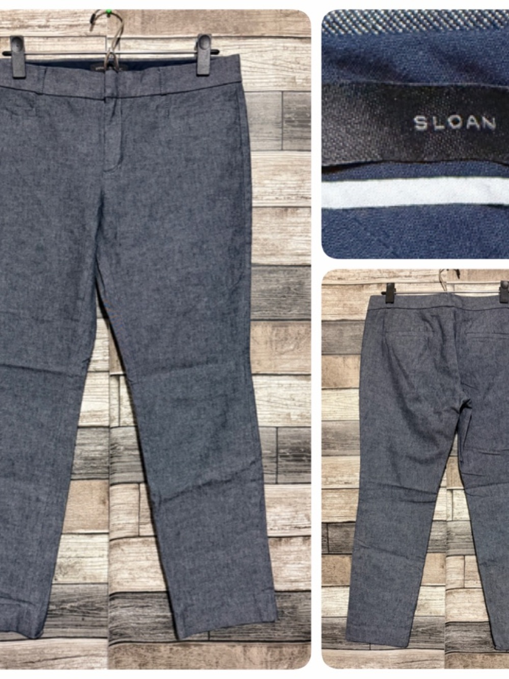 Banana Republic Sloan Pants Women’s 6 Blue (Inseam 26) Stretch